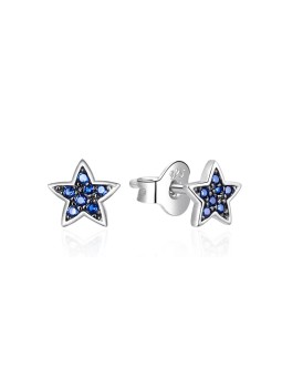 Agato Orecchini a stella in argento con zirconi AGT-E017PBL donna
