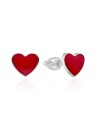 Agato Orecchini a bottone in argento Cuori AGT-E125S donna