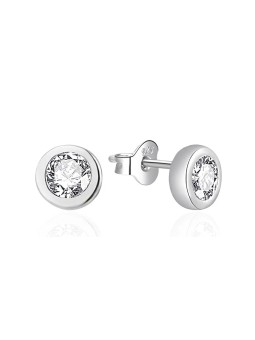 Agato Eleganti orecchini a bottone in argento AGT-E057PW - Diametro: 0.5 cm donna