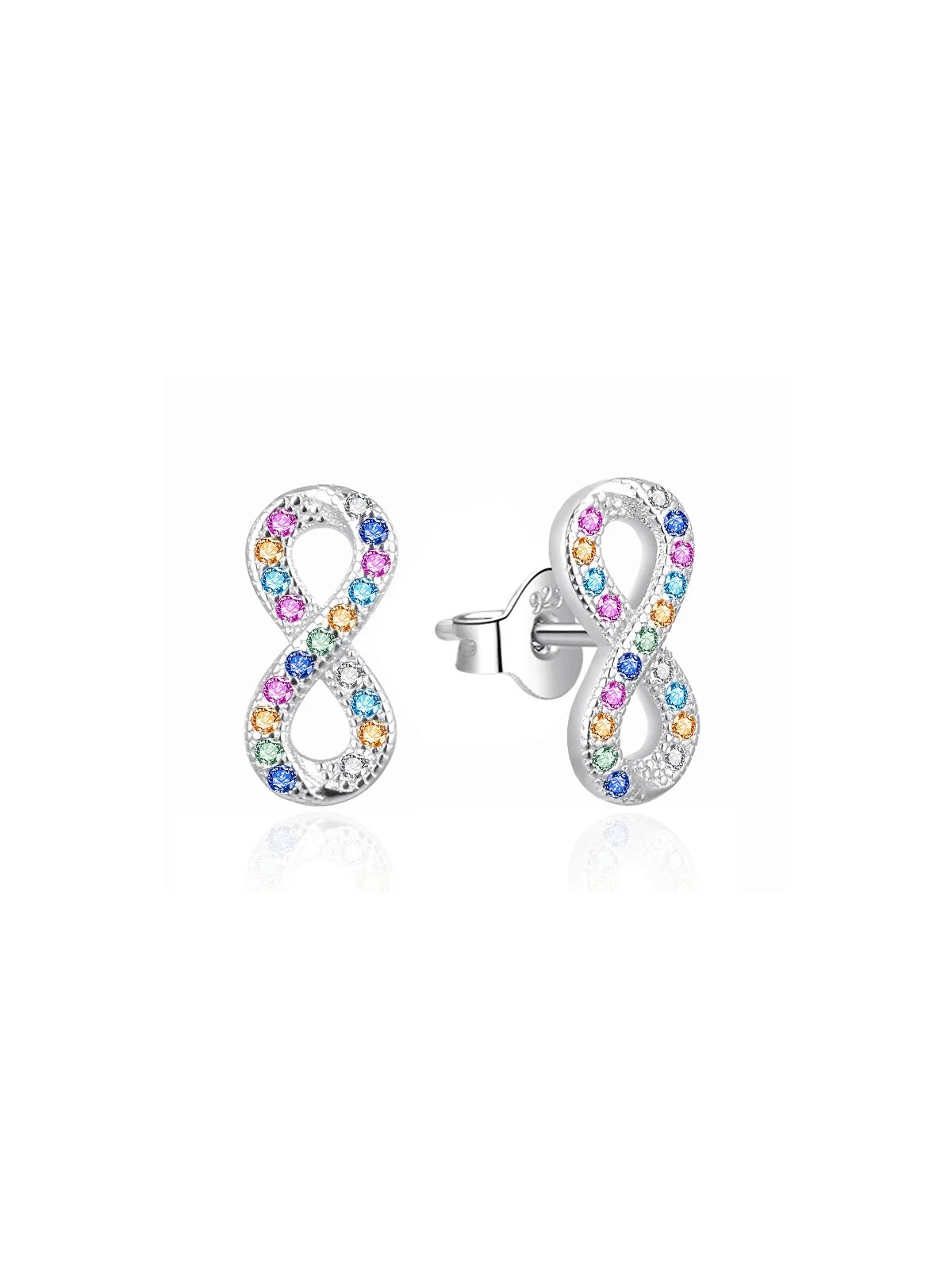 Agato Orecchini in argento infinito con zirconi colorati AGT-E078PC donna