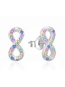 Agato Orecchini in argento infinito con zirconi colorati AGT-E078PC donna