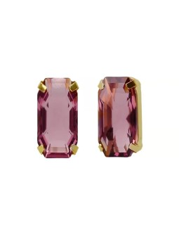 Victoria Cruz Eleganti orecchini placcati oro con cristallo bordeaux Inspire A4686-28DT donna