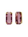 Victoria Cruz Eleganti orecchini placcati oro con cristallo bordeaux Inspire A4686-28DT donna
