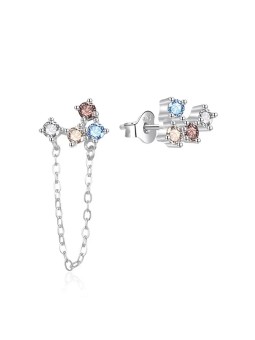 Agato Orecchini asimmetrici in argento con zirconi AGT-E106PC donna