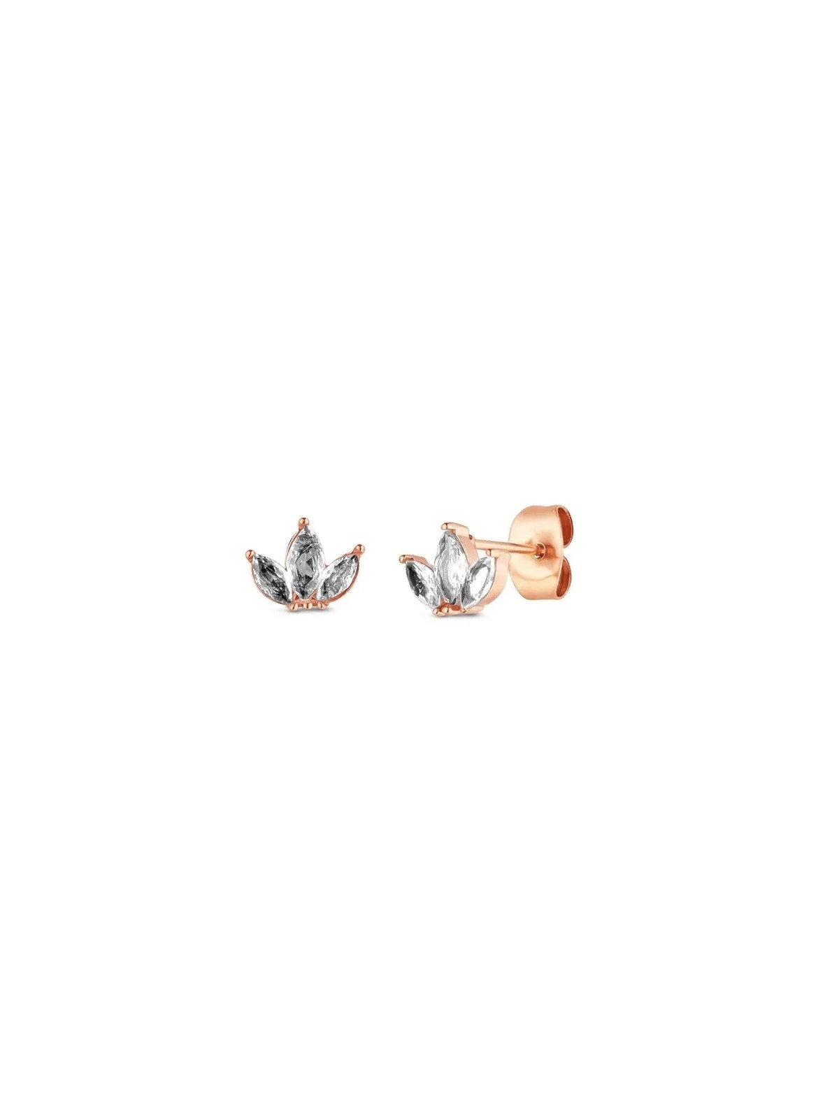 Vuch Bellissimi orecchini placcati oro con zirconi Krystel Rose Gold donna