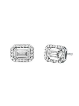 Michael Kors Orecchini in argento scintillante con zirconi Brilliance MKC1724CZ040 donna