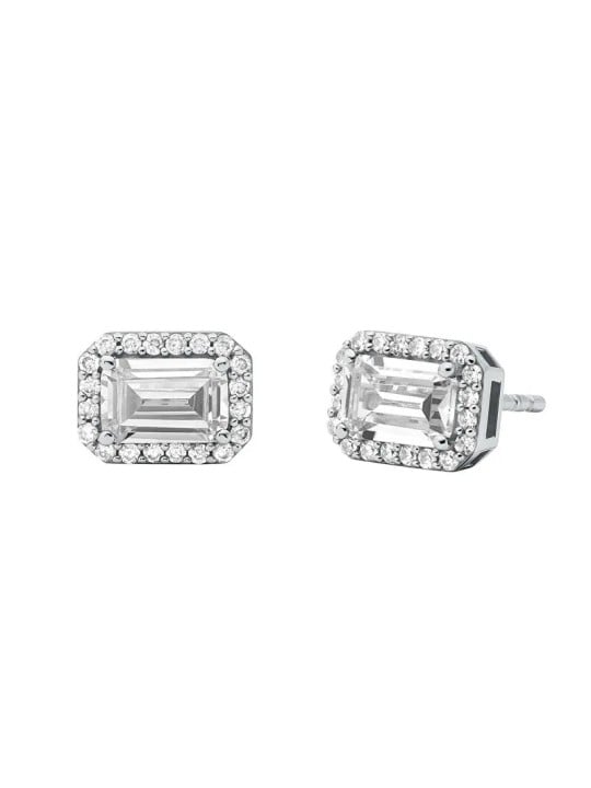 Michael Kors Orecchini in argento scintillante con zirconi Brilliance MKC1724CZ040 donna