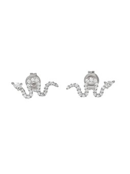 Emporio Armani Orecchini in argento Serpente con zirconi EG3612040 donna