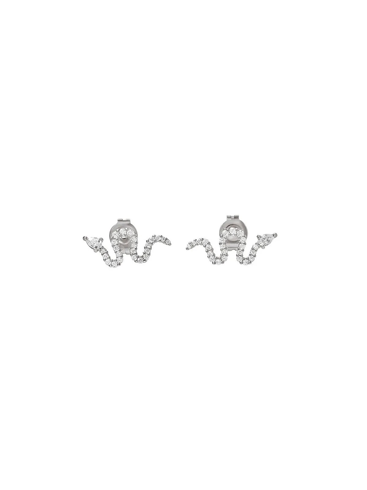 Emporio Armani Orecchini in argento Serpente con zirconi EG3612040 donna