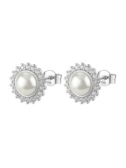 Brosway Splendidi orecchini in argento con perla bianca Fancy Infinite FIW146 donna