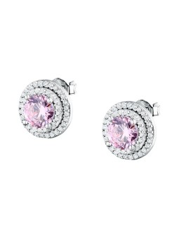 Morellato Orecchini in argento lucido con zirconi rosa Tesori SAIW273 donna