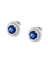 Morellato Eleganti orecchini in argento con zircone blu Tesori SAIW274 donna