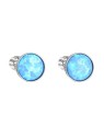 Evolution Group Orecchini in argento con opale sintetico azzurro chiaro 11001.3 lt.blue donna