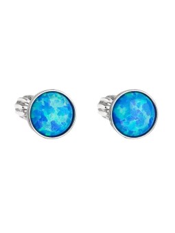 Evolution Group Orecchini in argento con opale sintetico blu 11001.3 blu donna