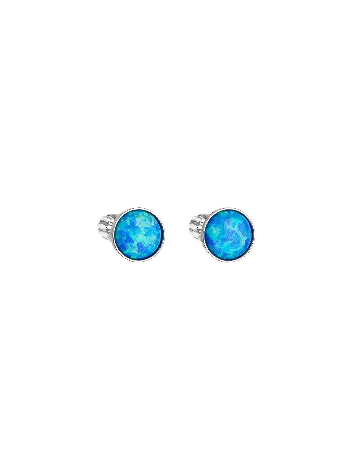 Evolution Group Orecchini in argento con opale sintetico blu 11001.3 blu donna