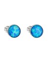 Evolution Group Orecchini in argento con opale sintetico blu 11001.3 blu donna