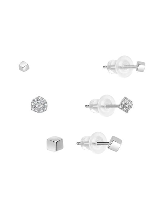 MOISS Set di orecchini minimalisti in argento E0004884 (3 paia di orecchini) da donna