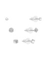 MOISS Set di orecchini minimalisti in argento E0004884 (3 paia di orecchini) da donna