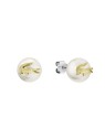 Lacoste Orecchini originali in perle con coccodrillo Matchpoint 2040432 donna