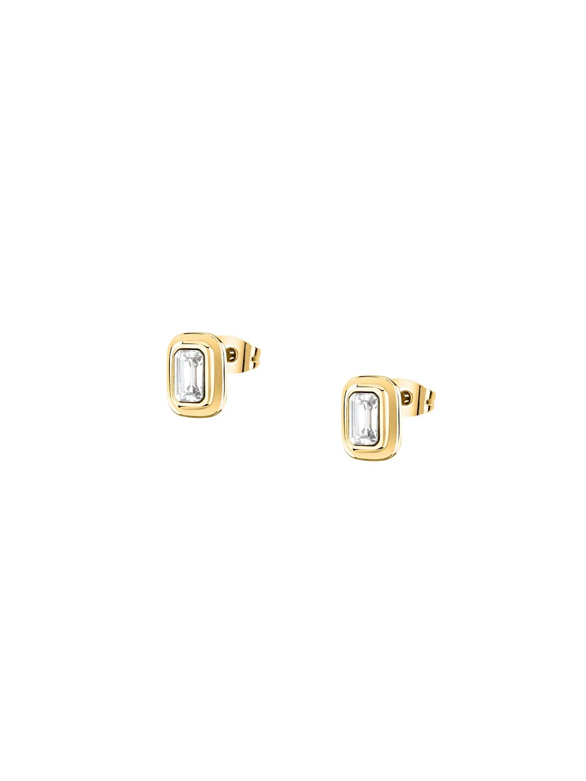 Trussardi Orecchini placcati oro con zirconi cubici T-Design TJAXA28 donna