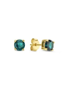 Liu Jo Orecchini placcati oro con zircone verde LJ2568 donna