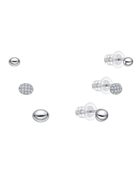 MOISS Set di orecchini piccoli in argento E0004887 (3 paia di orecchini) donna