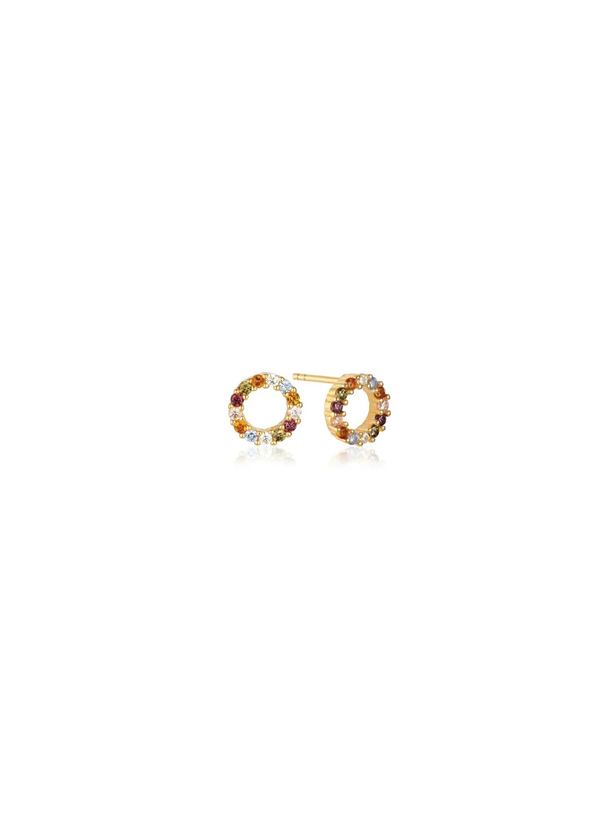 Sif Jakobs Orecchini placcati oro con zirconi cubici colorati Biella SJ-E337-ACZ-YG donna