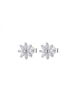 Rosato Orecchini a forma di fiore in argento con cubic zirconi Gaia RZGA72 donna