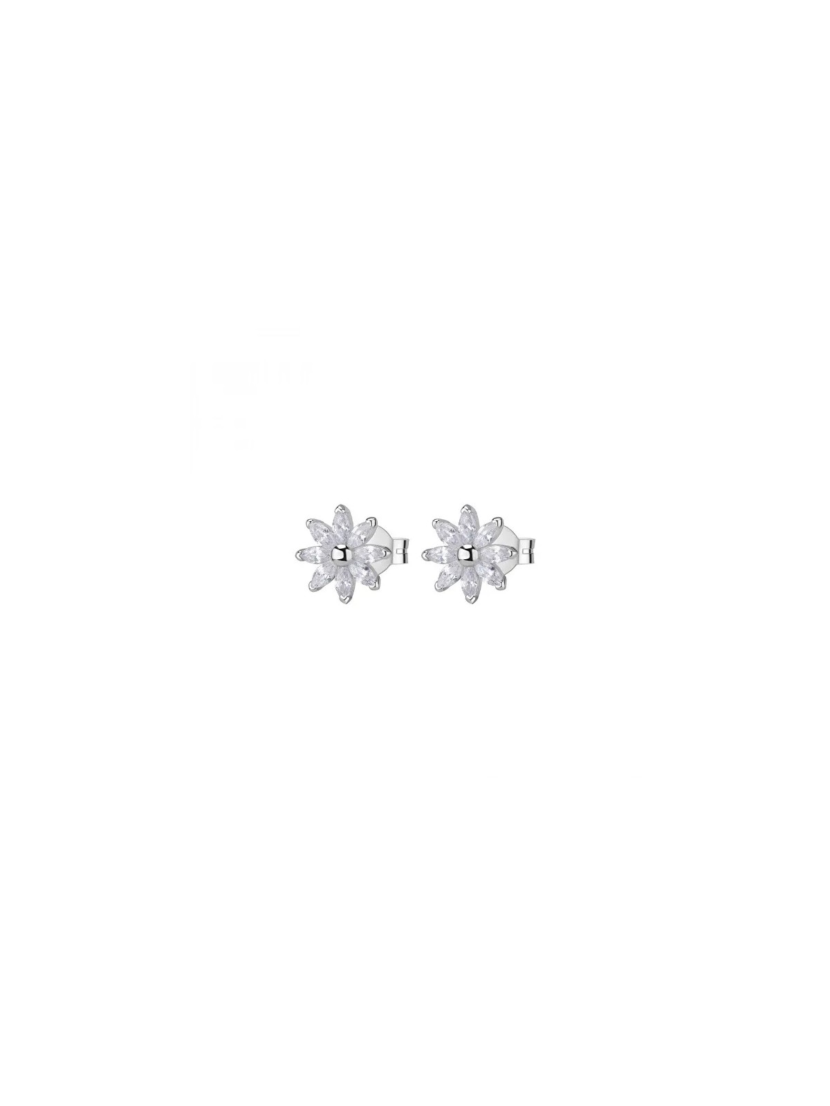 Rosato Orecchini a forma di fiore in argento con cubic zirconi Gaia RZGA72 donna