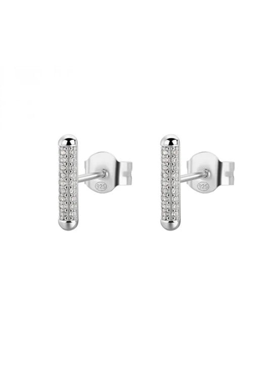 Rosato Orecchini in argento con zirconi Bars Bianca RZBI70 donna