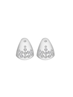 Hot Diamonds Orecchini in argento di design con diamanti e topazi Spritz DE835 donna