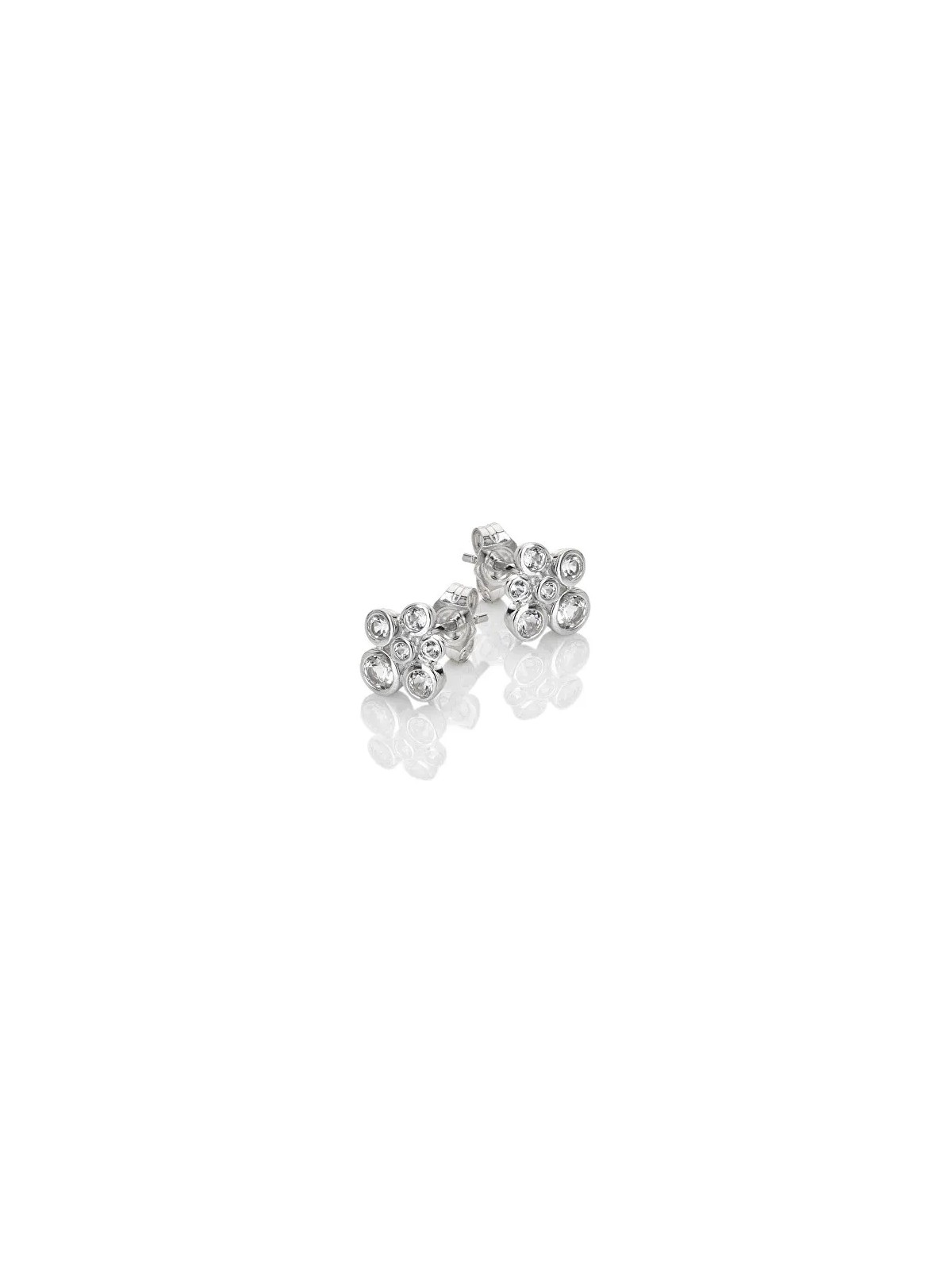 Hot Diamonds Deliziosi orecchini in argento con diamanti e topazi Tender DE836 donna