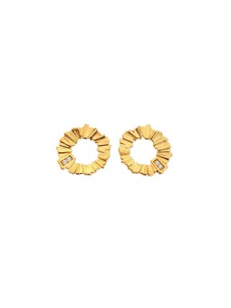 Hot Diamonds Orecchini placcati oro con diamanti e topazi Golden Edit Hope DE837 donna
