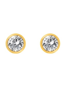 Hot Diamonds Orecchini placcati in oro con topazio e diamante autentico Gemstone DE832 donna