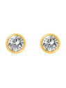 Hot Diamonds Orecchini placcati in oro con topazio e diamante autentico Gemstone DE832 donna