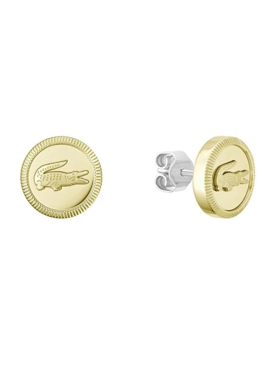 Lacost Orecchini placcati oro con coccodrillo Memento 2040422 donna