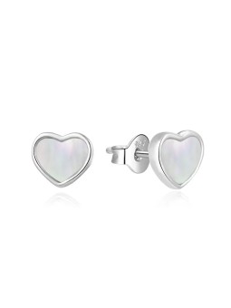 Agato Delicati orecchini in argento Cuori con madreperla AGT-E215P donna