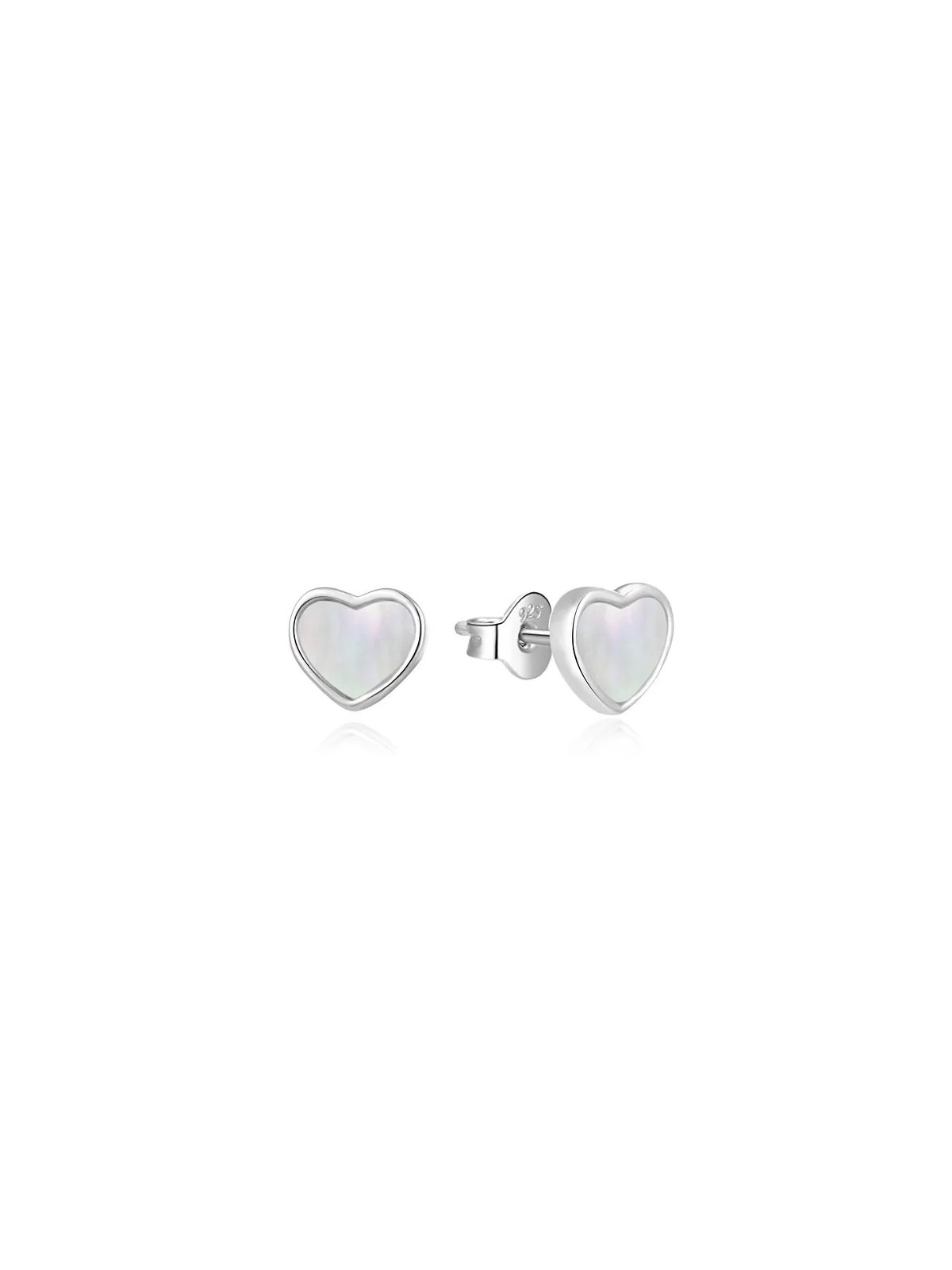 Agato Delicati orecchini in argento Cuori con madreperla AGT-E215P donna