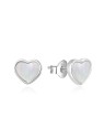 Agato Delicati orecchini in argento Cuori con madreperla AGT-E215P donna
