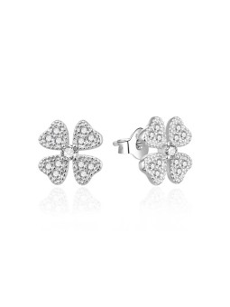 Agato Orecchini in argento scintillanti Quadrifoglio AGT-E198PW donna
