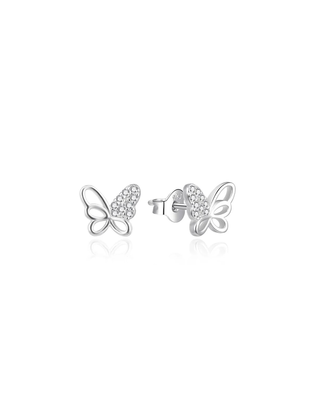 Agato Orecchini a farfalla in argento con zirconi AGT-E212PW donna