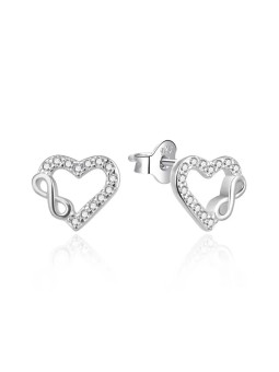 Agato Orecchini in argento Cuori con infinito AGT-E230PW donna