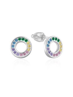 Agato Orecchini in argento con zirconi colorati Wheels AGT-E231SC donna