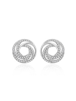Agato Orecchini in argento scintillante con ruote intrecciate AGT-E238PW donna