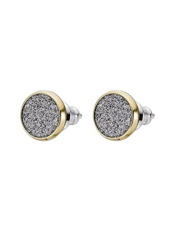 Fossil Orecchini placcati oro glitterati Nocciola JOF01039710 donna