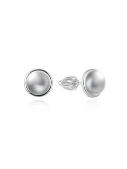 Agato Eleganti orecchini in argento con vera perla AGT-E185S-P donna
