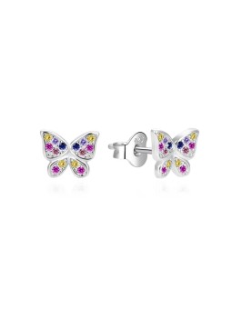 Agato Orecchini in argento giocosi Farfalle AGT-E210PC donna