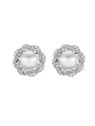 CRYSTAlp Lussuosi orecchini con cristalli e perle Ricca perla 42310.R donna