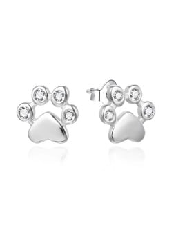 Agato Orecchini in argento Zampe con zirconi AGT-E224PW donna