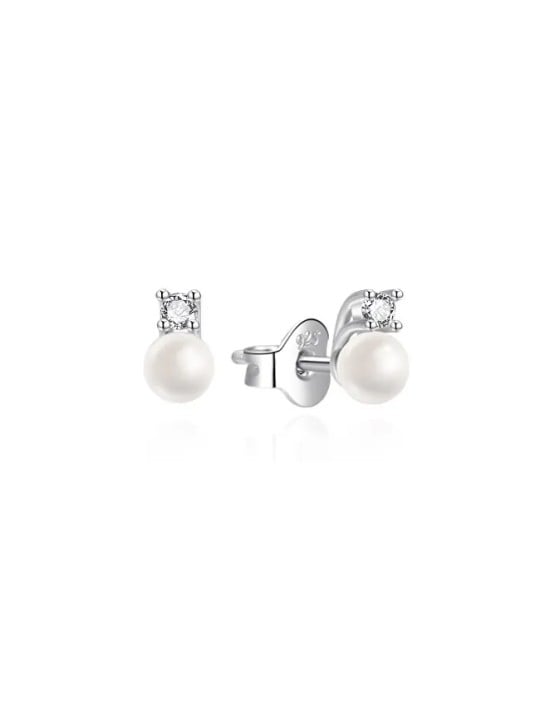 Orecchini Agato Piccoli in argento con perle e zirconi AGT-E241PW-P4 donna